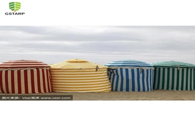 The Role of Striped Tent Fabric in Outdoor Landscapes