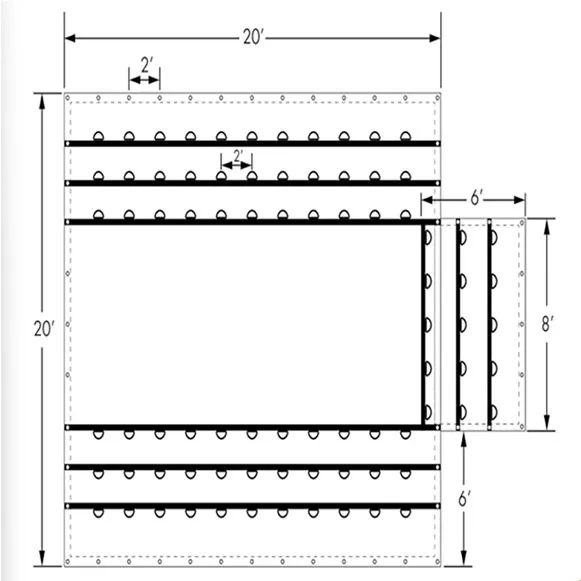 Lumber tarp material