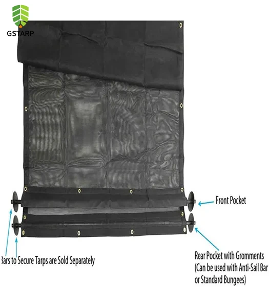 heavy duty mesh tarp for dump truck