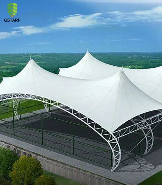 fabric structure building