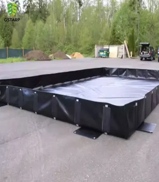 collapsible containment berm