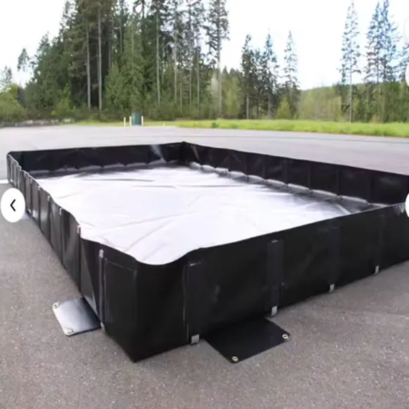 oil spill containment berm use