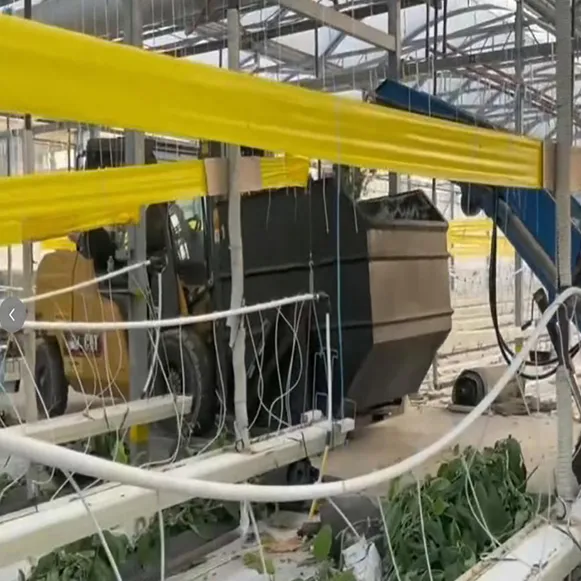 Greenhouse Debris Collection Tarp Structure Details