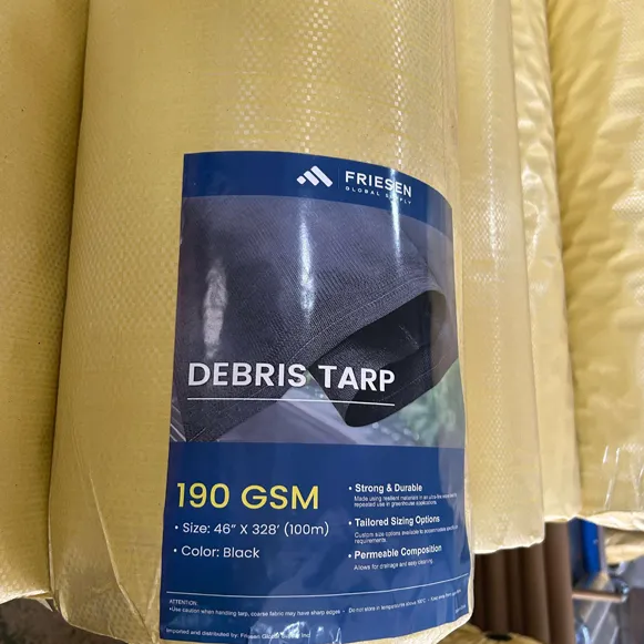 Greenhouse Debris Collection Tarp Structure Details