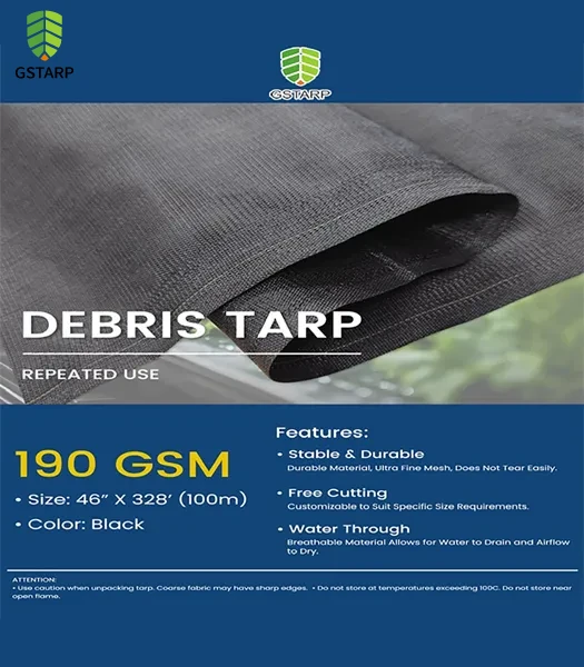 Greenhouse Debris Collection Tarp