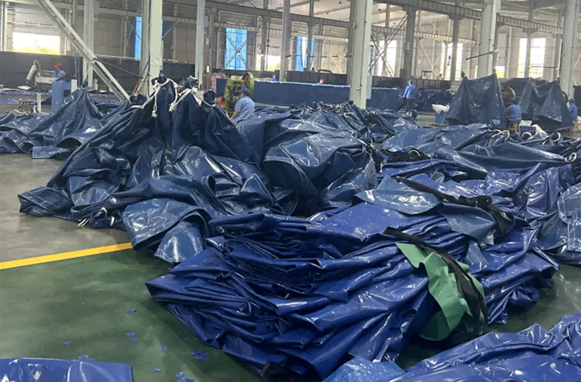 Large Heavy-Duty PVC Cover System Project for Middle East Port Terminal