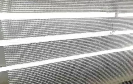 Polyester-grid lamination
